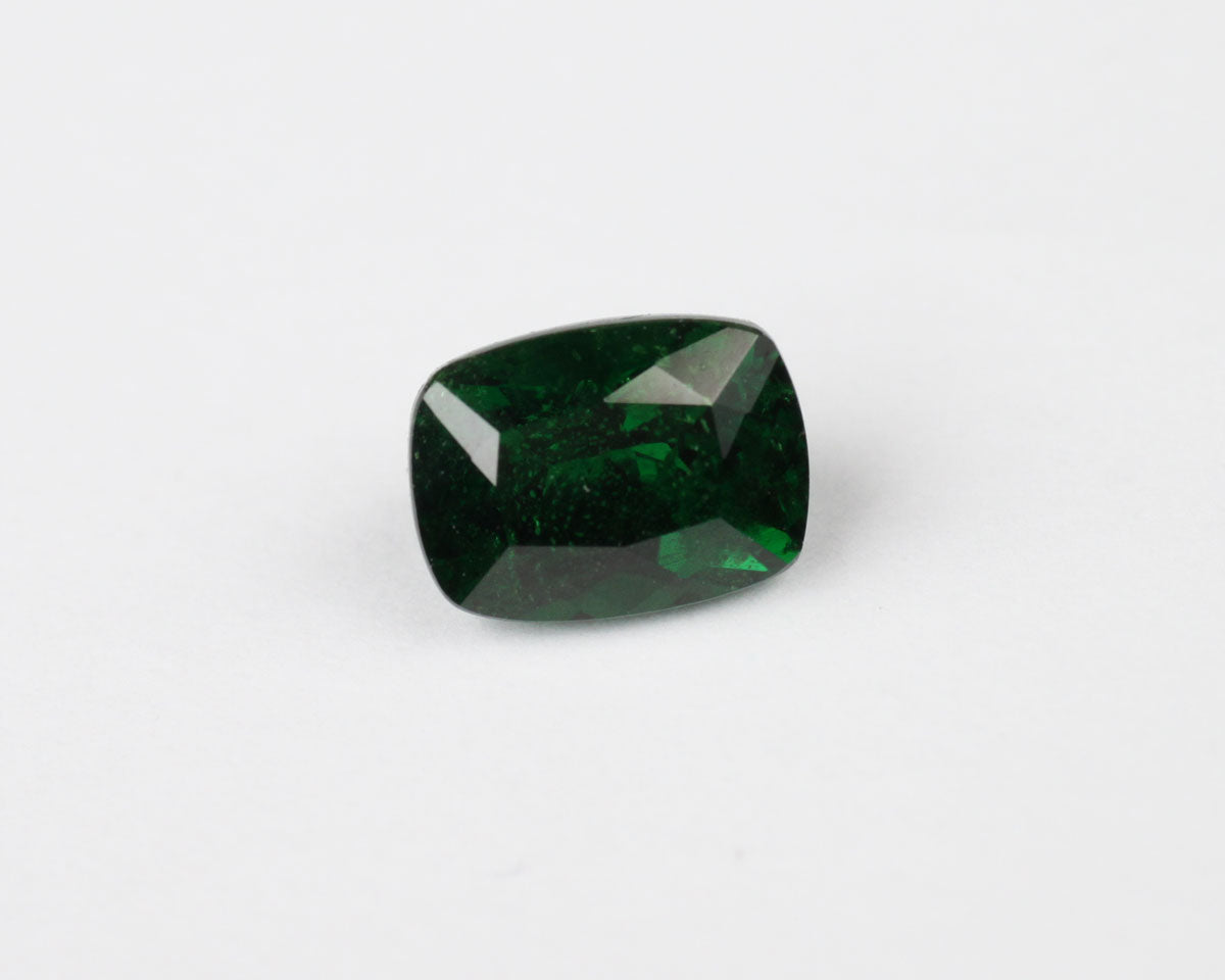 Tsavorite garnet green rectangular 7 mm 1.2 ct