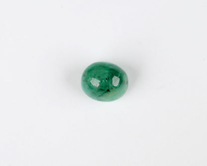 Cabochon cut Shakiso Emerald 9.5mm 3.8 ct