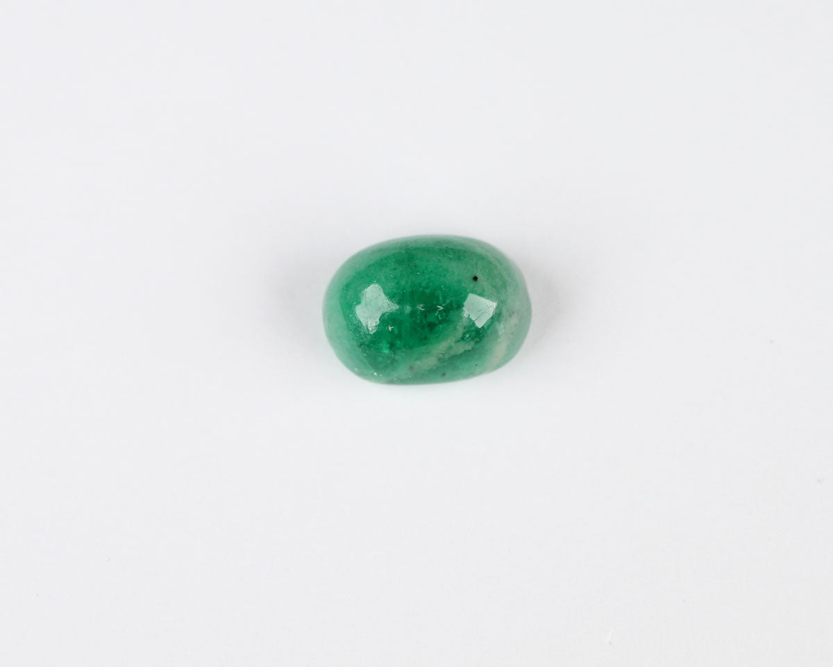 Cabochon cut Shakiso Emerald oval 10 mm 3.45 ct