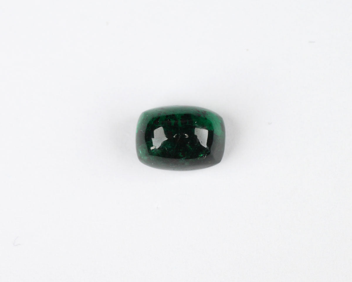 Cabochon cut Shakiso Emerald rectangle 8 mm 1.87 ct