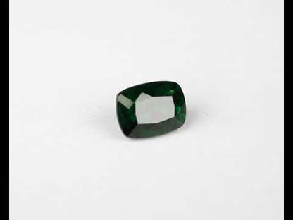 Tsavorite garnet green rectangular 7 mm 1.2 ct