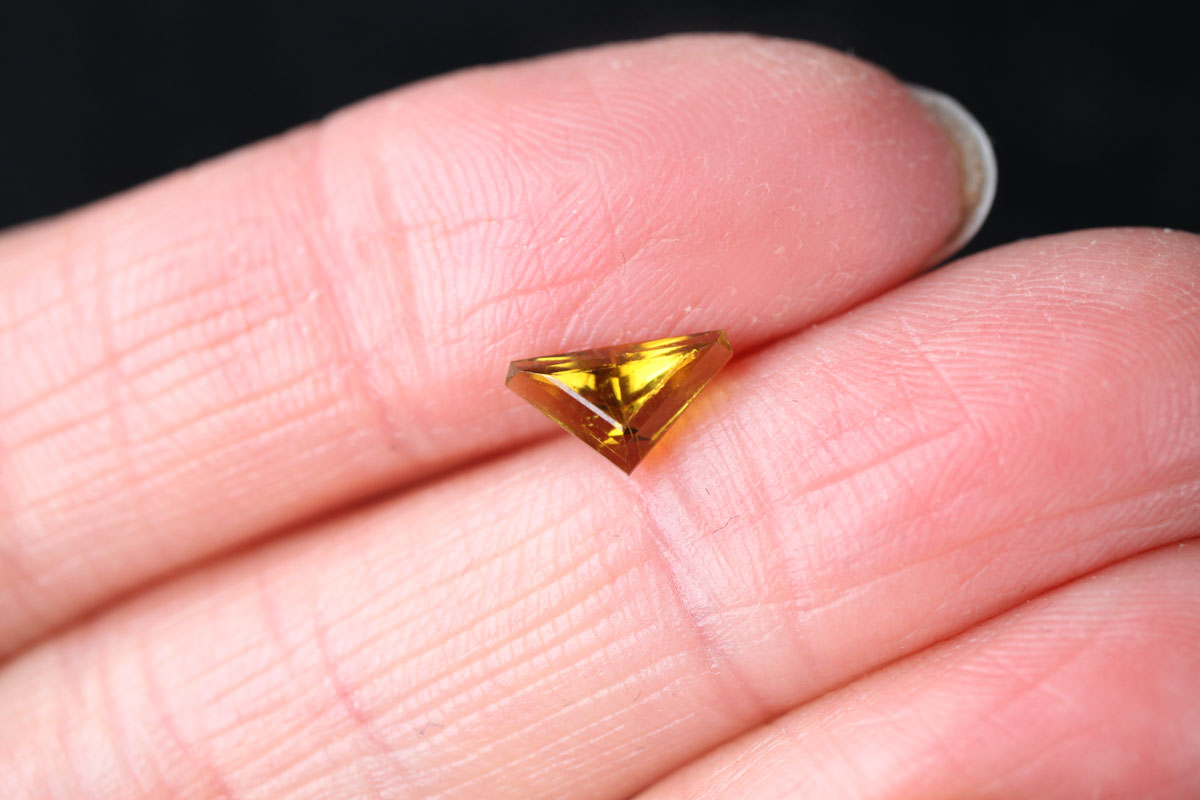 Canary Tourmaline Triangle 0.84 ct